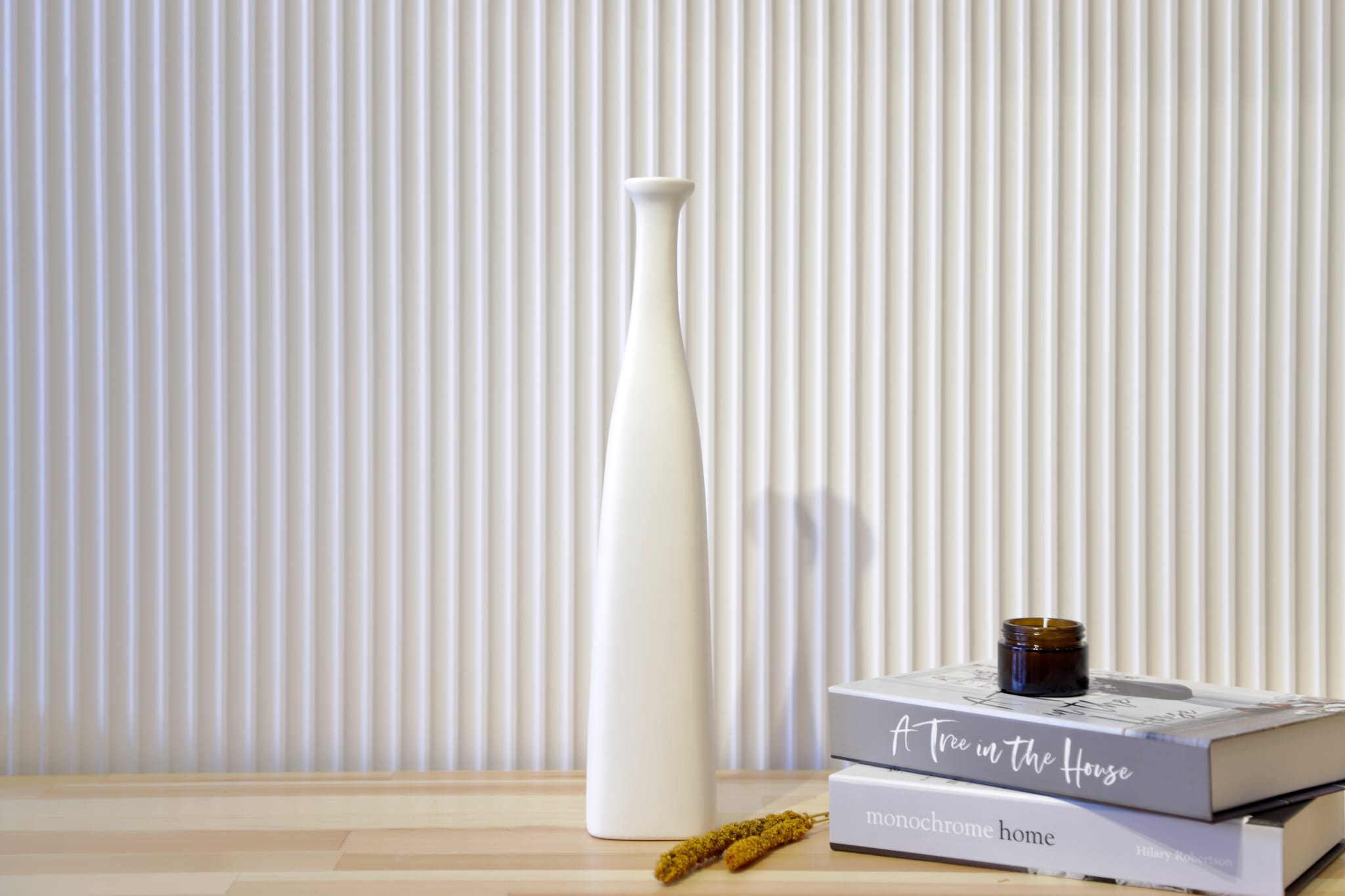 Persei Ceramic Vase Large White